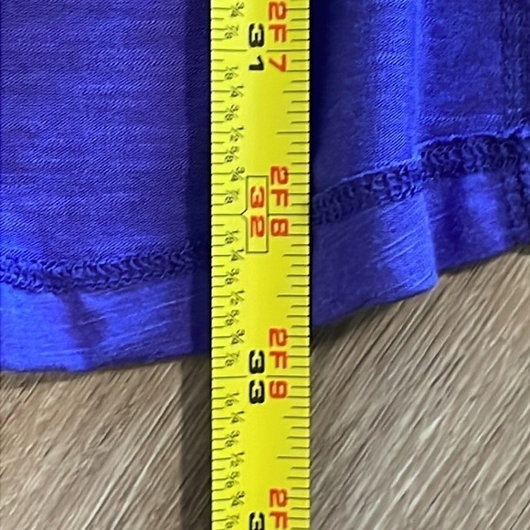 Soft Surroundings Women's Shirt Medium Purple Longline Coastal Grandma Classic - Picture 15 of 15